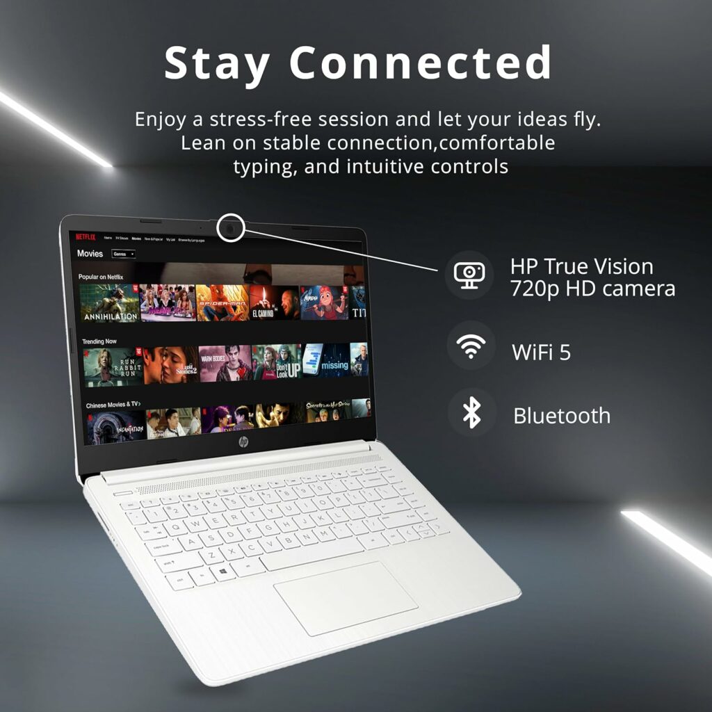 HP 2022 Stream 14 HD Laptop, Intel Celeron N4020 Dual-core Processor, 16GB DDR4 RAM, 64GB eMMC, 1 Year Office 365, Webcam, HDMI, Windows 10S, White, 32GB SnowBell USB Card HP 2022 Stream 14 HD Laptop, Intel Celeron N4020 Dual-core Processor, 16GB DDR4 RAM, 64GB eMMC, 1 Year Office 365, Webcam, HDMI, Windows 10S, White, 32GB SnowBell USB Card