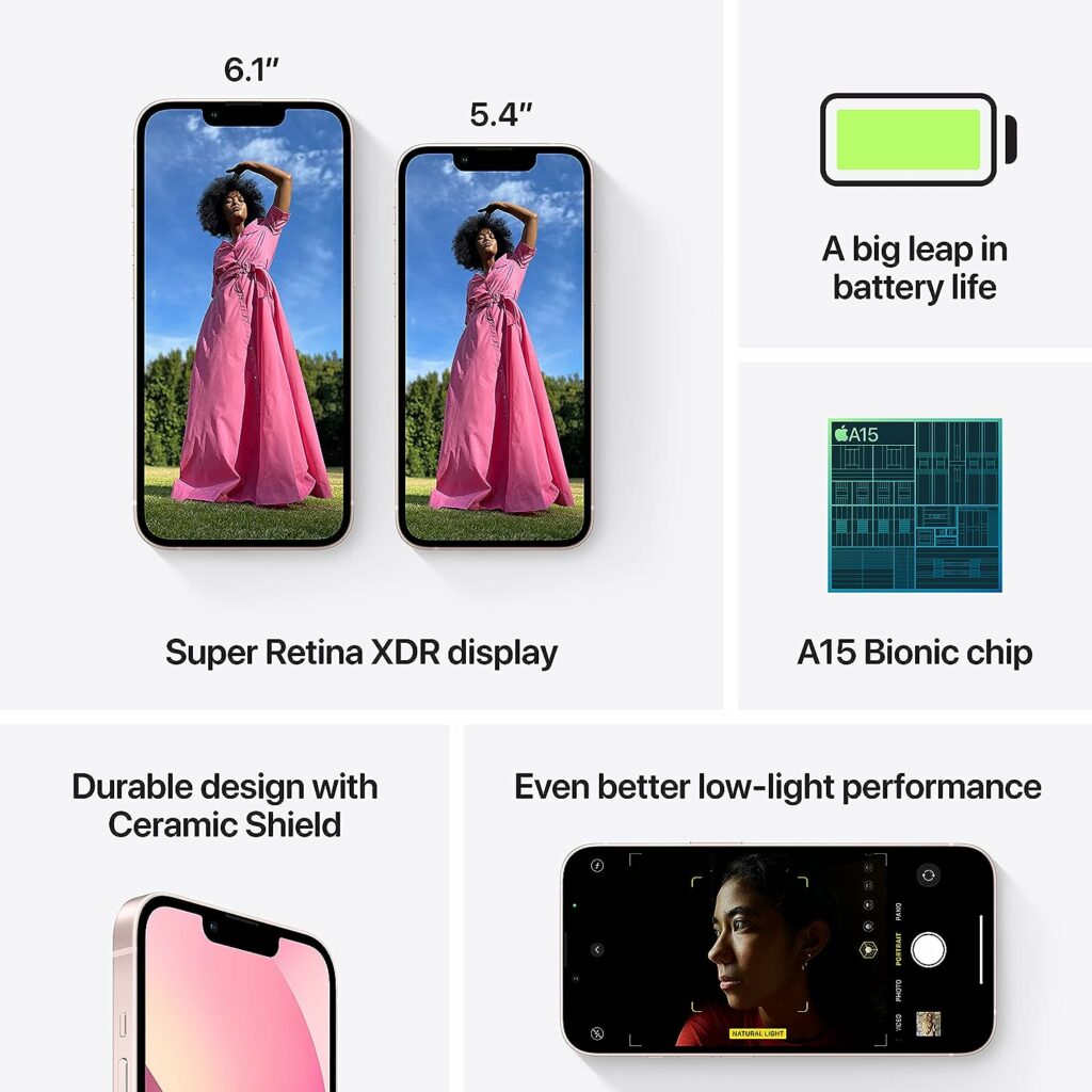 iPhone 13 Mini, 128GB, Pink - Unlocked (Renewed) iPhone 13 Mini, 128GB, Pink - Unlocked (Renewed)