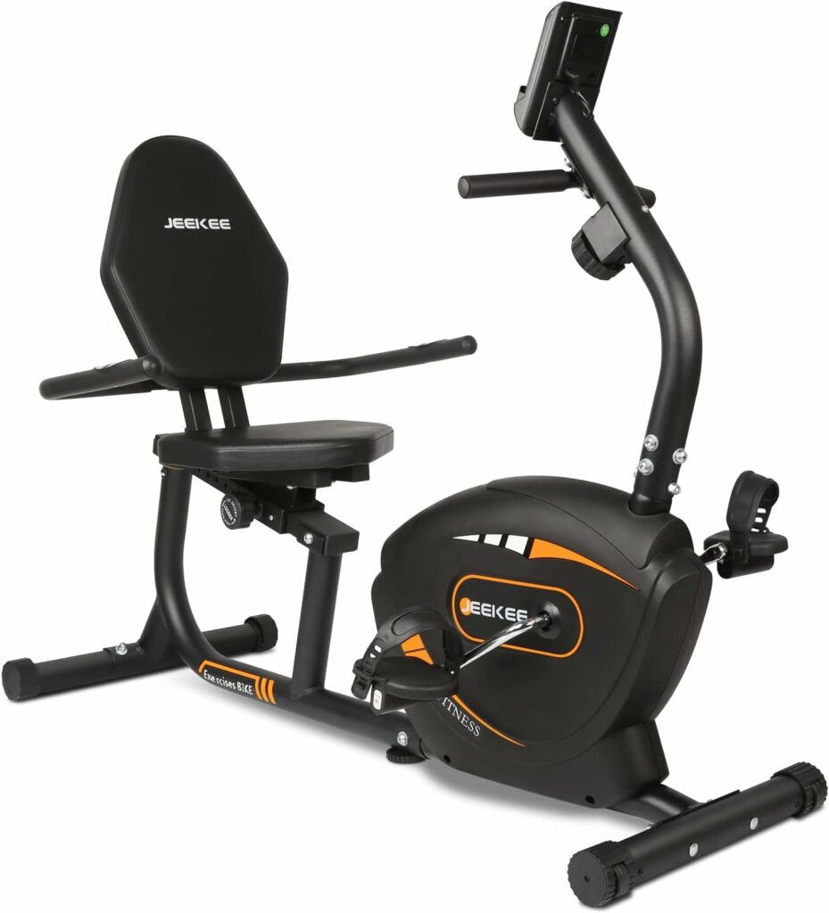 JEEKEE Recumbent Exercise Bike for Adults Seniors - Indoor Magnetic Cycling Fitness Equipment for Home Workout JEEKEE Recumbent Exercise Bike for Adults Seniors - Indoor Magnetic Cycling Fitness Equipment for Home Workout