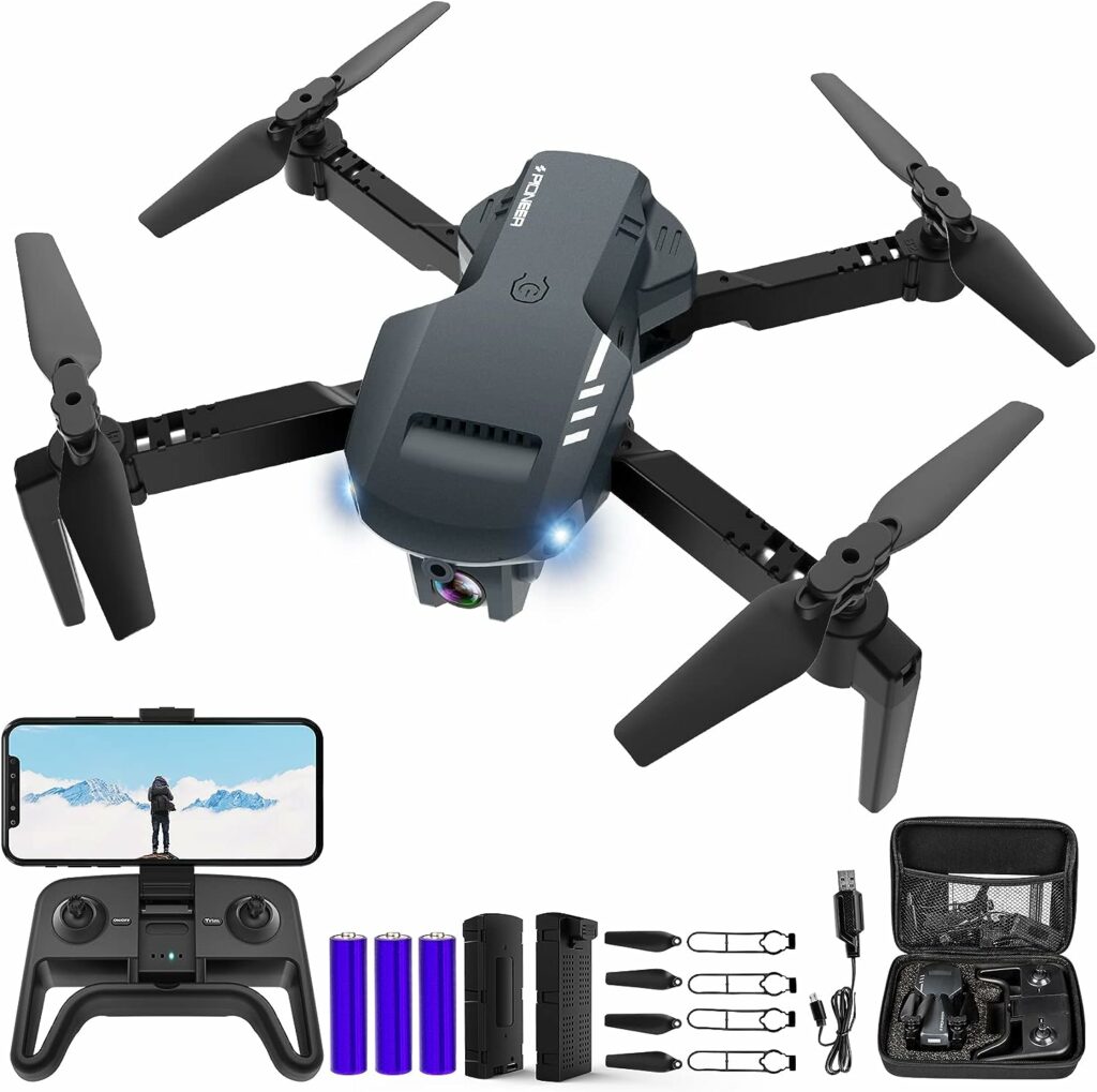 RADCLO Mini Drone with Camera - 1080P HD FPV Foldable Drone with Carrying Case, 2 Batteries, 90° Adjustable Lens, One Key Take Off/Land, Altitude Hold, 360° Flip, Toys Gifts for Kids, Adults, beginner RADCLO Mini Drone with Camera - 1080P HD FPV Foldable Drone with Carrying Case, 2 Batteries, 90° Adjustable Lens, One Key Take Off/Land, Altitude Hold, 360° Flip, Toys Gifts for Kids, Adults, beginner
