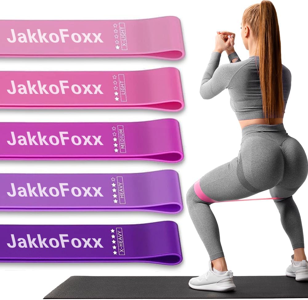 Resistance Loop Exercise Bands Exercise Bands for Home Fitness, Stretching, Strength Training, Physical Therapy,Elastic Workout Bands for Women Men Kids, Set of 5 Resistance Loop Exercise Bands Exercise Bands for Home Fitness, Stretching, Strength Training, Physical Therapy,Elastic Workout Bands for Women Men Kids, Set of 5