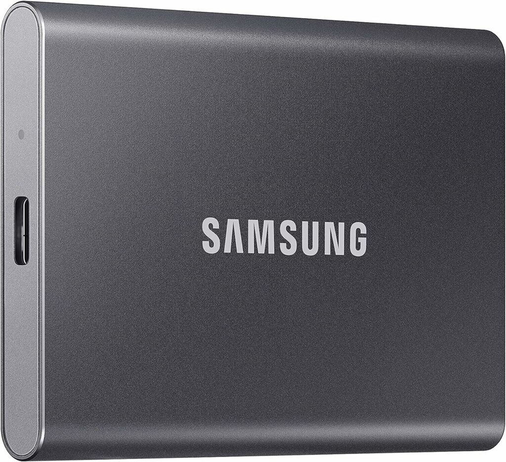 SAMSUNG SSD T7 Portable External Solid State Drive 1TB, Up to 1050MB/s, USB 3.2 Gen 2, Reliable Storage for Gaming, Students, Professionals, MU-PC1T0T/AM, Gray SAMSUNG SSD T7 Portable External Solid State Drive 1TB, Up to 1050MB/s, USB 3.2 Gen 2, Reliable Storage for Gaming, Students, Professionals, MU-PC1T0T/AM, Gray
