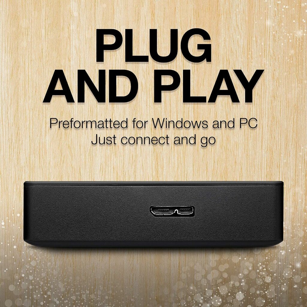 Seagate Portable 5TB External Hard Drive HDD – USB 3.0 for PC, Mac, PS4,  Xbox - 1-Year Rescue Service (STGX5000400), Black Seagate Portable 5TB External Hard Drive HDD – USB 3.0 for PC, Mac, PS4,  Xbox - 1-Year Rescue Service (STGX5000400), Black