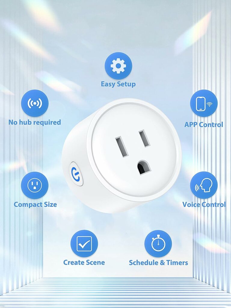 Smart Plug EIGHTREE, Alexa Smart Plugs That Work with Alexa and Google Home, Compatible with SmartThings, Smart Outlet with WiFi Remote Control and Timer Function, 2.4GHz Wi-Fi Only, 4Packs Smart Plug EIGHTREE, Alexa Smart Plugs That Work with Alexa and Google Home, Compatible with SmartThings, Smart Outlet with WiFi Remote Control and Timer Function, 2.4GHz Wi-Fi Only, 4Packs
