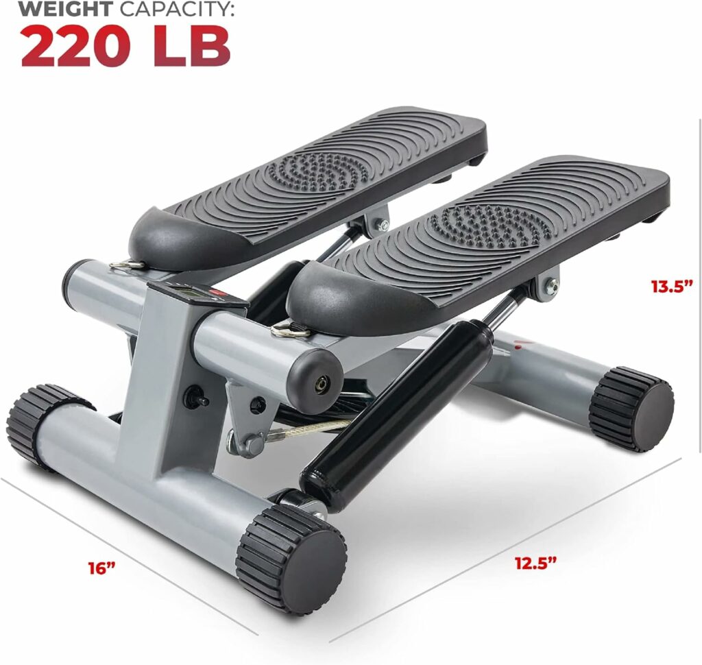 Sunny Health  Fitness Mini Stepper Stair Stepper Exercise Equipment with Resistance Bands Sunny Health  Fitness Mini Stepper Stair Stepper Exercise Equipment with Resistance Bands
