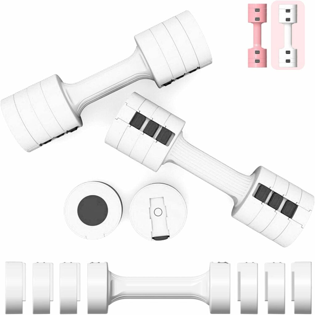 TRAKMAXI Adjustable Dumbbell Set of 2, Hand Weights Sets for Women, Fast Adjust Dumbbell Weight,6 In 1 Free Weights Barbells For Women Men Home Gym Workout Exercise Strength Training(5lbs each/10lbs Pair) TRAKMAXI Adjustable Dumbbell Set of 2, Hand Weights Sets for Women, Fast Adjust Dumbbell Weight,6 In 1 Free Weights Barbells For Women Men Home Gym Workout Exercise Strength Training(5lbs each/10lbs Pair)