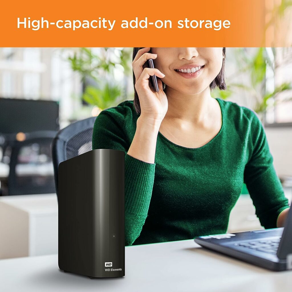 WD 20TB Elements Desktop External Hard Drive, USB 3.0 drive for plug-and-play storage - WDBWLG0200HBK-NESN WD 20TB Elements Desktop External Hard Drive, USB 3.0 drive for plug-and-play storage - WDBWLG0200HBK-NESN