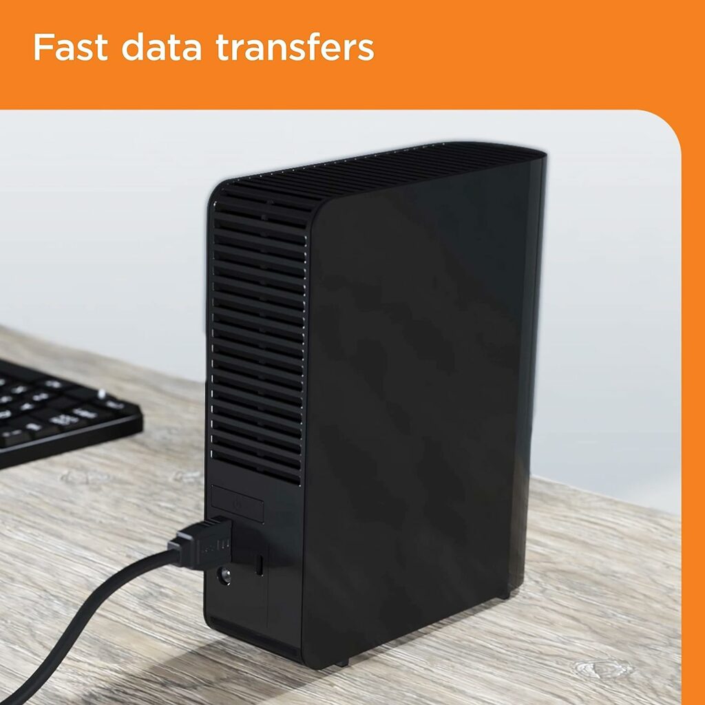 WD 8TB Elements Desktop External Hard Drive, USB 3.0 external hard drive for plug-and-play storage - WDBWLG0080HBK-NESN, Black WD 8TB Elements Desktop External Hard Drive, USB 3.0 external hard drive for plug-and-play storage - WDBWLG0080HBK-NESN, Black
