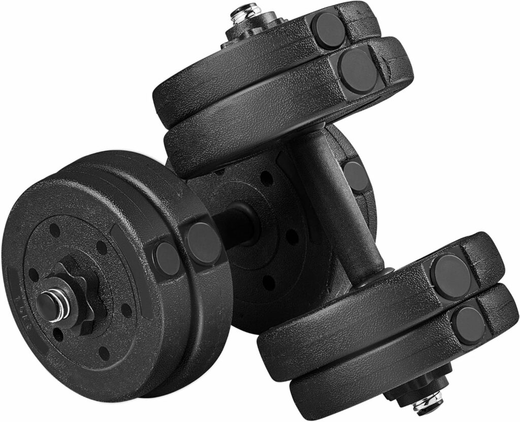 Yaheetech Dumbbells Weight Set 33LB/44LB/55LB/66LB, Adjustable Dumbbell Weights Exercise  Fitness Equipment w/ 4 Spinlock Collars  2 Connector Options for Women  Men Gym Home Strength Bodybuilding Training Yaheetech Dumbbells Weight Set 33LB/44LB/55LB/66LB, Adjustable Dumbbell Weights Exercise  Fitness Equipment w/ 4 Spinlock Collars  2 Connector Options for Women  Men Gym Home Strength Bodybuilding Training