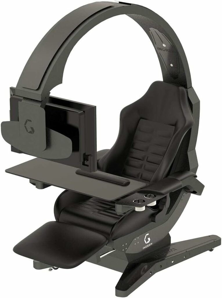 YUYTIN Video Gaming Chair Ergonomic Computer Cockpit Happy-Esports-Chair with Comfortable Neck and Lumbar Spine Tiresome,H YUYTIN Video Gaming Chair Ergonomic Computer Cockpit Happy-Esports-Chair with Comfortable Neck and Lumbar Spine Tiresome,H