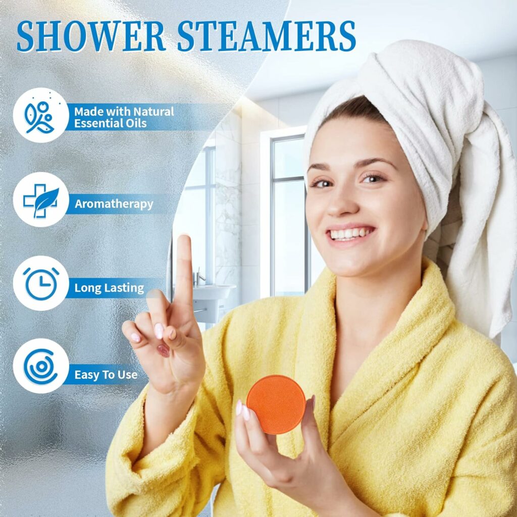 18-Pack Shower Steamers Aromatherapy-Shower Bath Bombs with Essential Oils for Self-Care and Relaxation-Variety Shower Tablets-Mother’s Day Gifts/Birthday Gifts for Women, Men Who Have Everything 18-Pack Shower Steamers Aromatherapy-Shower Bath Bombs with Essential Oils for Self-Care and Relaxation-Variety Shower Tablets-Mother’s Day Gifts/Birthday Gifts for Women, Men Who Have Everything