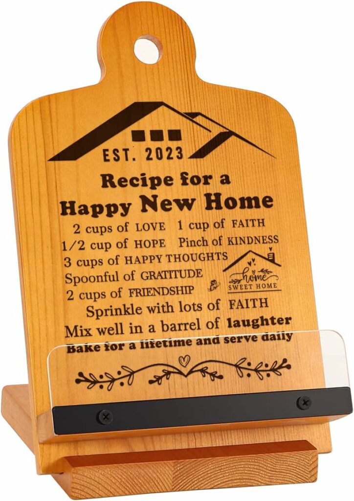 2023 House Warming Gifts New Home Housewarming Gifts for New House New Apartment Gift Cookbook Stand for Couple Women Friends Sister Daughter Aunt Clients Sweet Home Recipe Holder for Kitchen Gift 2023 House Warming Gifts New Home Housewarming Gifts for New House New Apartment Gift Cookbook Stand for Couple Women Friends Sister Daughter Aunt Clients Sweet Home Recipe Holder for Kitchen Gift