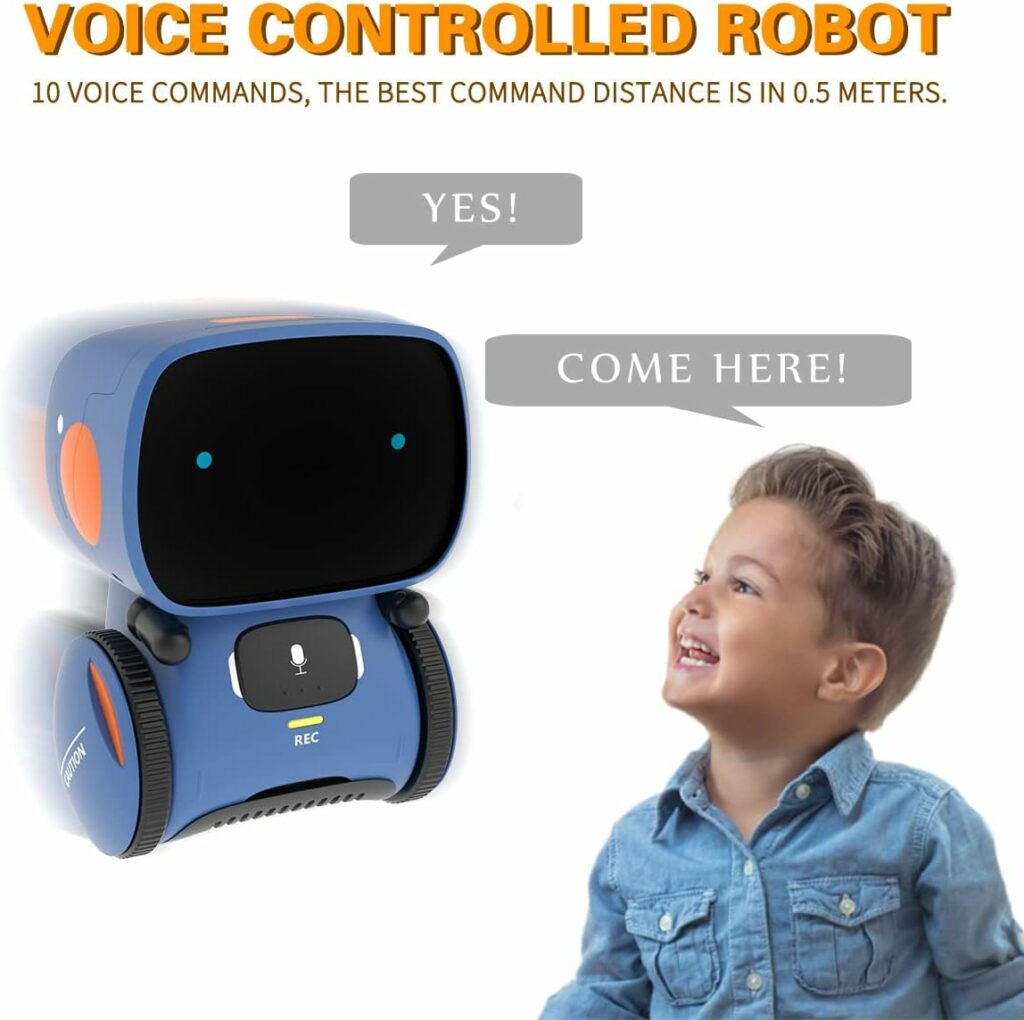 98K Robot Toy for Boys and Girls, Smart Talking Robots Intelligent Partner and Teacher with Voice Control and Touch Sensor, Singing, Dancing, Repeating, Gift Toys for Kids Age 3 and Up 98K Robot Toy for Boys and Girls, Smart Talking Robots Intelligent Partner and Teacher with Voice Control and Touch Sensor, Singing, Dancing, Repeating, Gift Toys for Kids Age 3 and Up