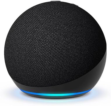 Amazon Echo Dot (5th Gen) | The helpful assistant with clear vocals, deeper bass, and easy voice controls to assist you | Charcoal Amazon Echo Dot (5th Gen) | The helpful assistant with clear vocals, deeper bass, and easy voice controls to assist you | Charcoal