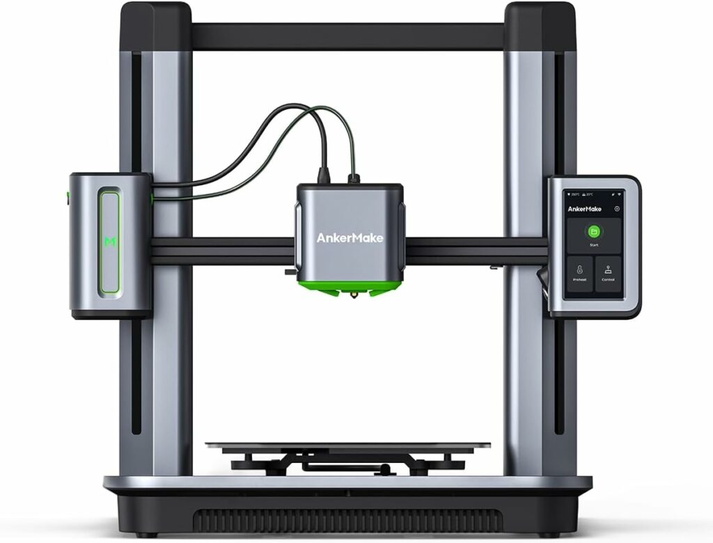 AnkerMake M5 3D Printer, High-Speed, Speed Upgraded to 500 mm/s, Fast Mode, Smooth Detail, Intuitive Control, Error Detection with AI Camera, Auto-Leveling, Integrated Die-Cast Aluminum Alloy AnkerMake M5 3D Printer, High-Speed, Speed Upgraded to 500 mm/s, Fast Mode, Smooth Detail, Intuitive Control, Error Detection with AI Camera, Auto-Leveling, Integrated Die-Cast Aluminum Alloy