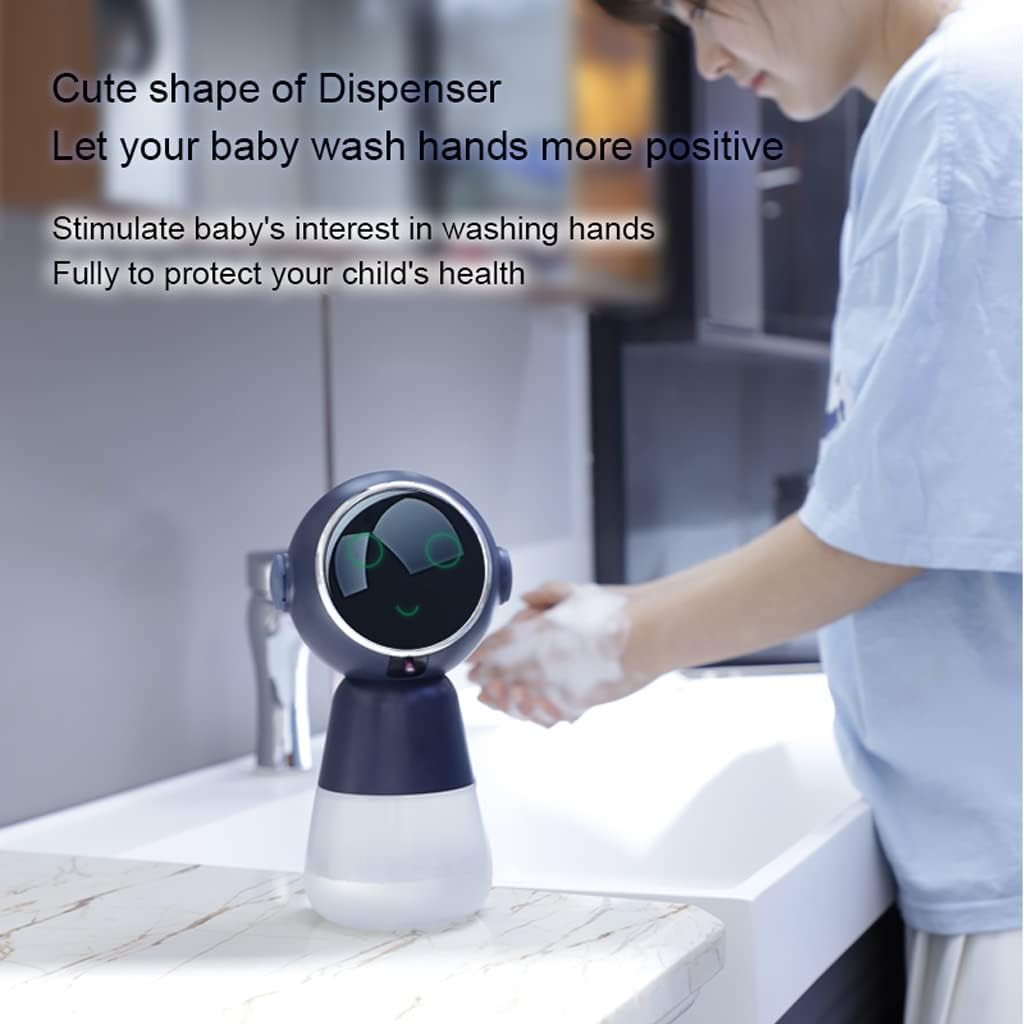 AOODANO Starry Man Soap Dispenser, Automatic Soap Dispenser for Bathroom Touchless Foaming Hand Soap Dispenser for Kitchen (Navy Blue) AOODANO Starry Man Soap Dispenser, Automatic Soap Dispenser for Bathroom Touchless Foaming Hand Soap Dispenser for Kitchen (Navy Blue)