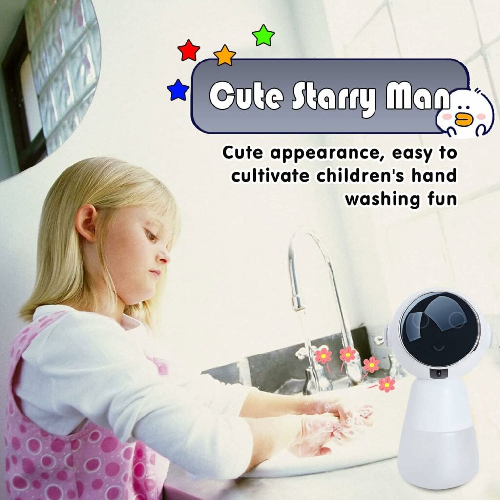 AOODANO Starry Man Soap Dispenser, Automatic Soap Dispenser for Bathroom Touchless Foaming Hand Soap Dispenser for Kitchen (Navy Blue) AOODANO Starry Man Soap Dispenser, Automatic Soap Dispenser for Bathroom Touchless Foaming Hand Soap Dispenser for Kitchen (Navy Blue)