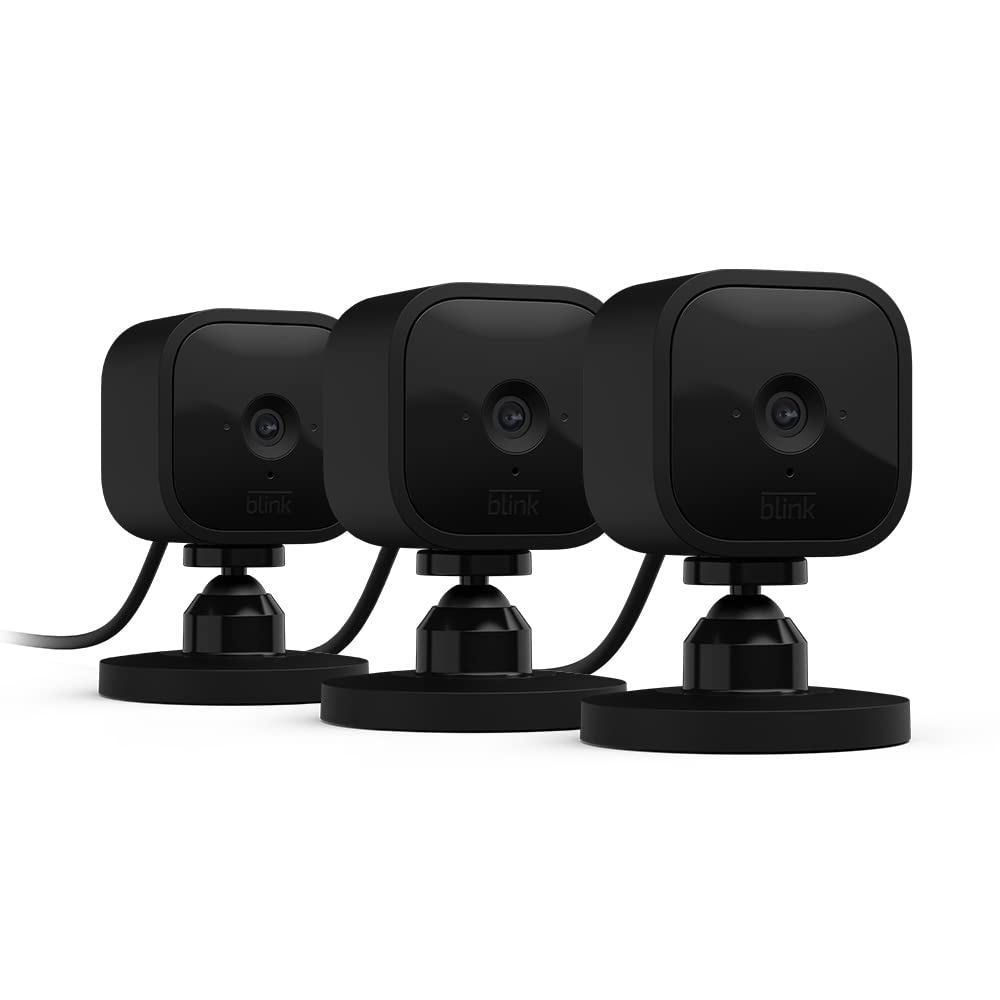 Blink Whole Home Bundle – Video Doorbell system (black), Outdoor 4 camera (black), and Mini camera (white) | HD video, motion detection, Works with Alexa Blink Whole Home Bundle – Video Doorbell system (black), Outdoor 4 camera (black), and Mini camera (white) | HD video, motion detection, Works with Alexa