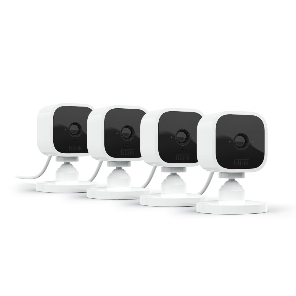 Blink Whole Home Bundle – Video Doorbell system (black), Outdoor 4 camera (black), and Mini camera (white) | HD video, motion detection, Works with Alexa Blink Whole Home Bundle – Video Doorbell system (black), Outdoor 4 camera (black), and Mini camera (white) | HD video, motion detection, Works with Alexa