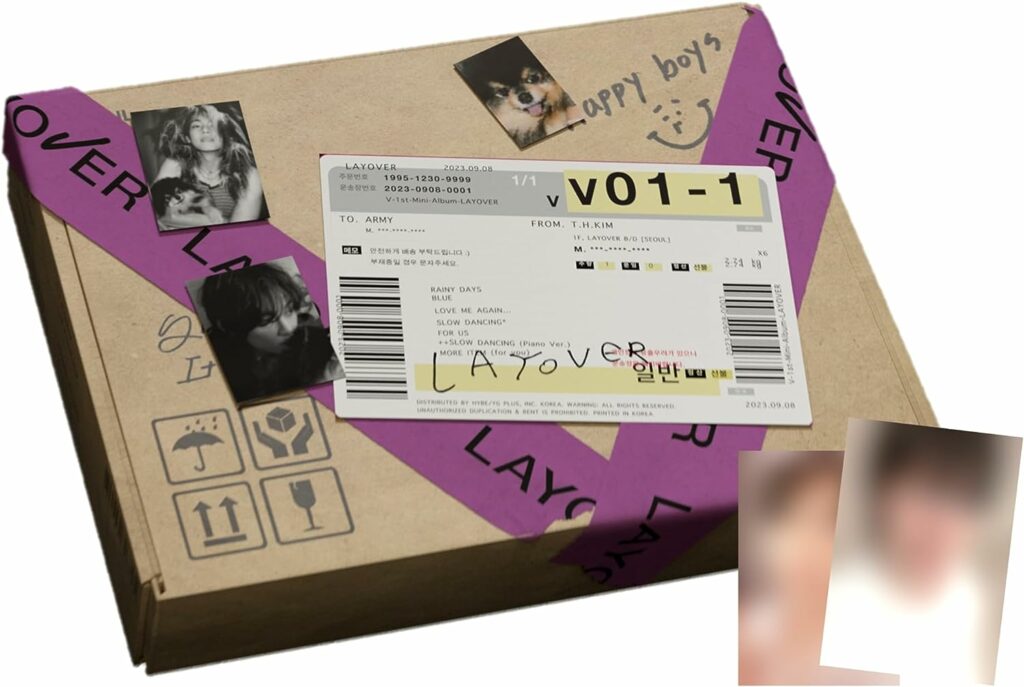 BTS V - Layover album Ver. 3 + [BTS Photocards Set]