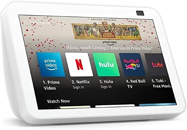 Certified Refurbished Echo Show 8 (2nd Gen, 2021 release) | HD smart display with Alexa and 13 MP camera | Glacier White Certified Refurbished Echo Show 8 (2nd Gen, 2021 release) | HD smart display with Alexa and 13 MP camera | Glacier White