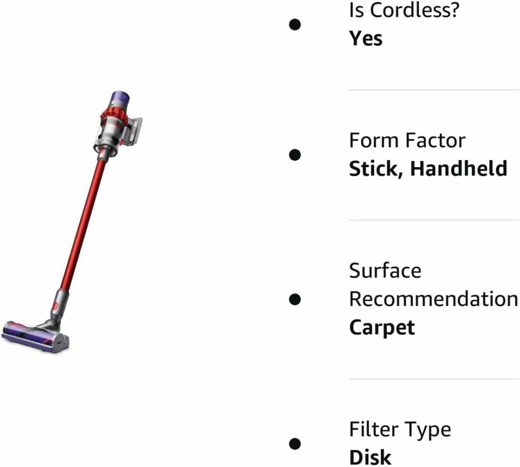 Dyson V10 Cordless Stick Vacuum Cleaner: 14 Cyclones, Fade-Free Power, Whole Machine Filtration, Hygienic Bin Emptying, Wall Mounted, Up to 60 Min Runtime, Iron Dyson V10 Cordless Stick Vacuum Cleaner: 14 Cyclones, Fade-Free Power, Whole Machine Filtration, Hygienic Bin Emptying, Wall Mounted, Up to 60 Min Runtime, Iron