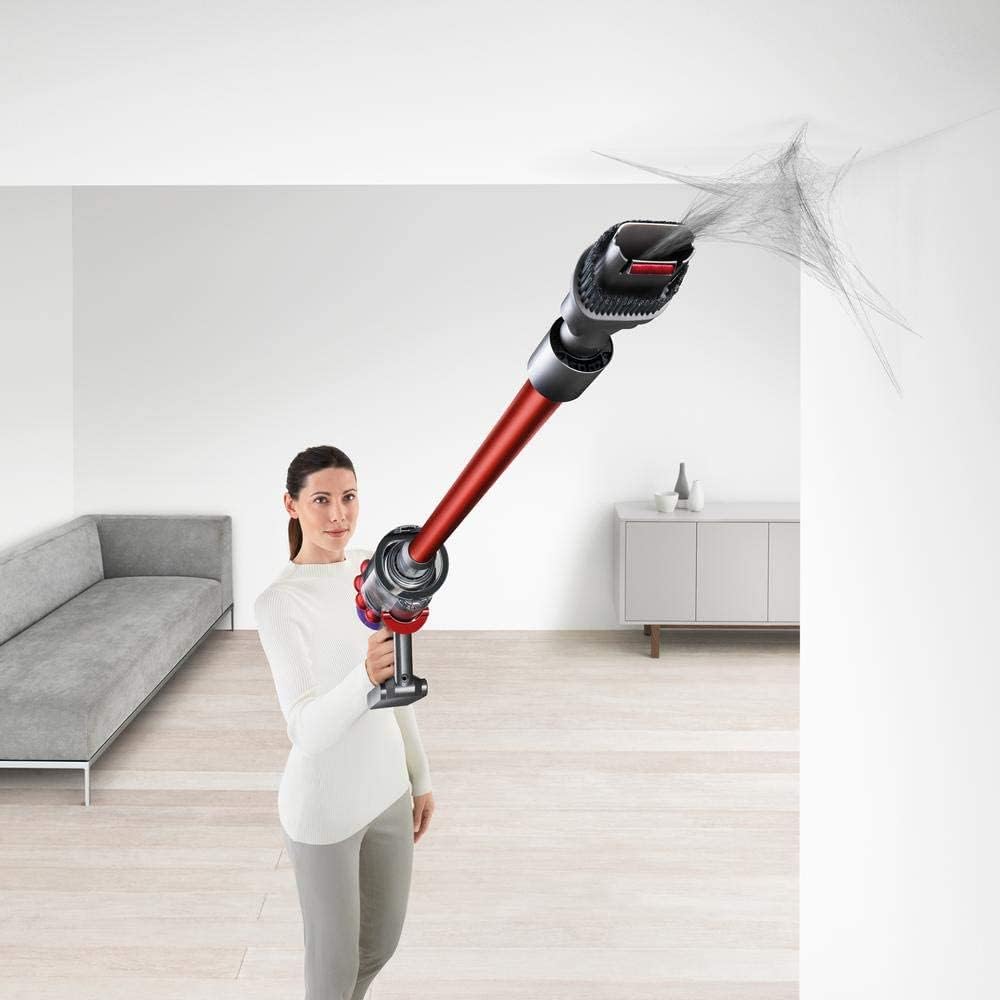Dyson V10 Cordless Stick Vacuum Cleaner: 14 Cyclones, Fade-Free Power, Whole Machine Filtration, Hygienic Bin Emptying, Wall Mounted, Up to 60 Min Runtime, Iron Dyson V10 Cordless Stick Vacuum Cleaner: 14 Cyclones, Fade-Free Power, Whole Machine Filtration, Hygienic Bin Emptying, Wall Mounted, Up to 60 Min Runtime, Iron