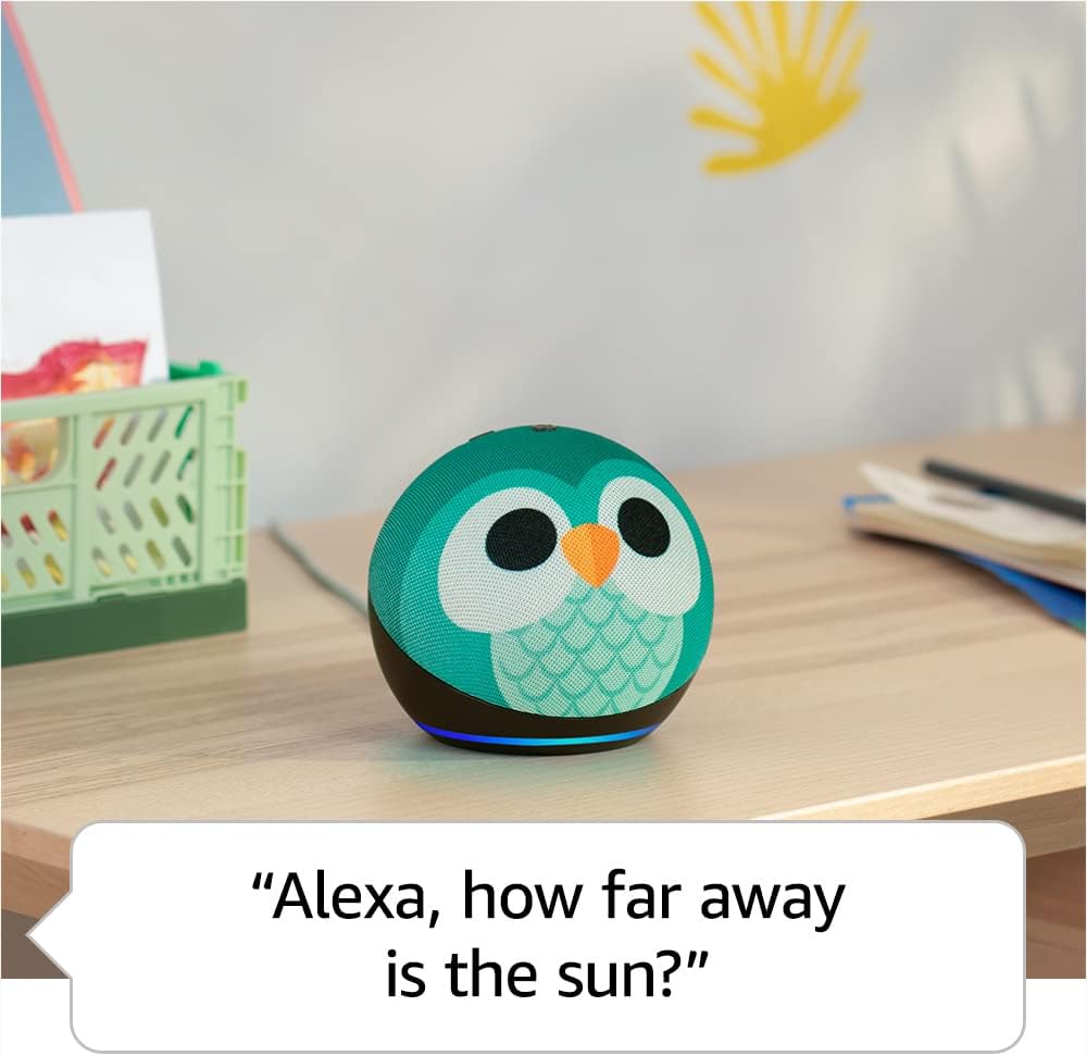 Echo Dot (5th Gen, 2022 release) Kids | Designed for kids, with parental controls | Owl Echo Dot (5th Gen, 2022 release) Kids | Designed for kids, with parental controls | Owl