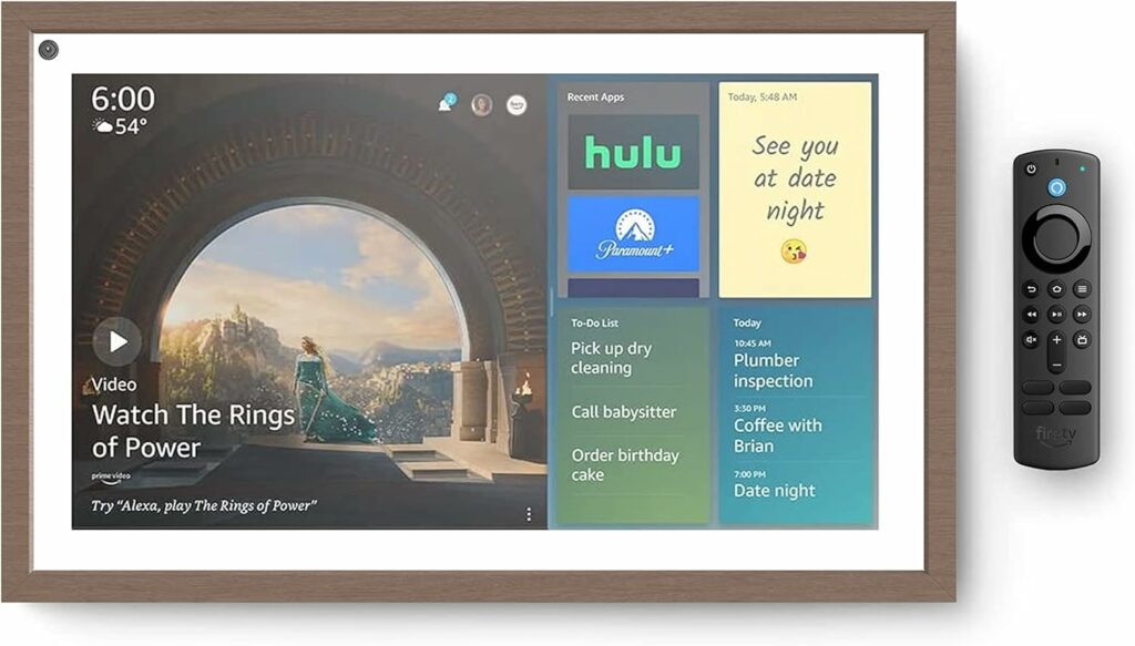 Echo Show 15 Bundle. Includes Echo Show 15 | Full HD 15.6 smart display with Alexa and Fire TV built in, Remote, and Frame included Echo Show 15 Bundle. Includes Echo Show 15 | Full HD 15.6 smart display with Alexa and Fire TV built in, Remote, and Frame included