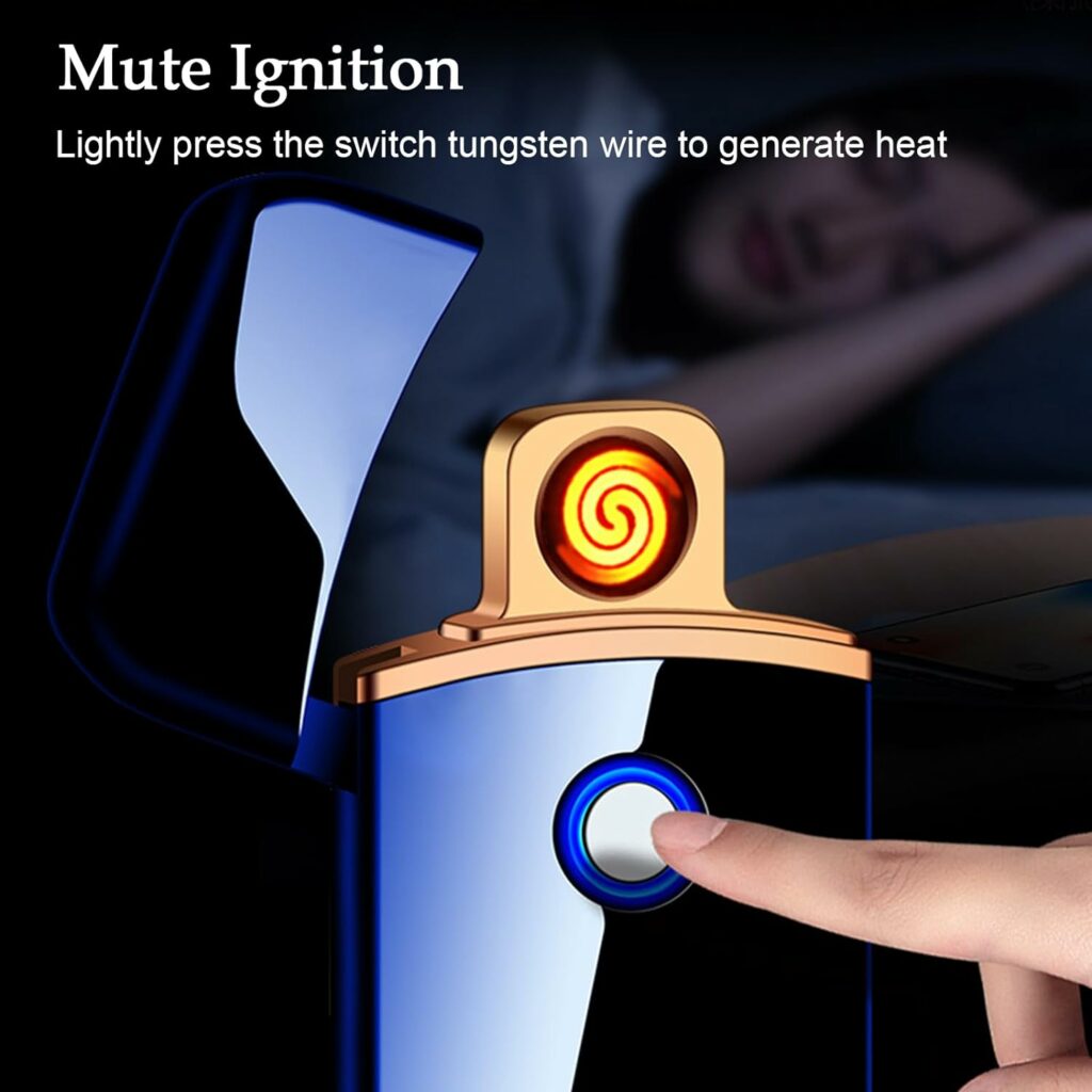 Electronic Lighter, Smart USB Rechargeable Lighter,Mini Electric Lighter Touch Ignition Windproof Flameless Lighter Plasma Lighter with Battery Indicator for Men Father Gifts (Dragon) Electronic Lighter, Smart USB Rechargeable Lighter,Mini Electric Lighter Touch Ignition Windproof Flameless Lighter Plasma Lighter with Battery Indicator for Men Father Gifts (Dragon)