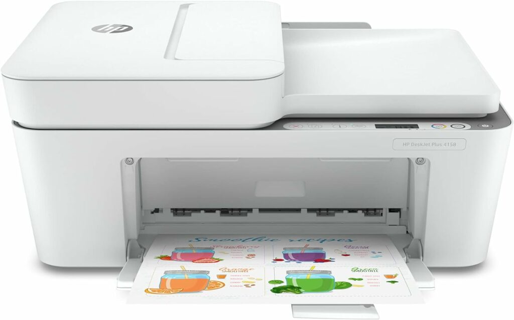 H-P All in One Printer Wireless Inkjet Photo Printer, Print, Scan, Copy, Fax and Mobile Printing with Auto Document Feeder Includes 6 Feet NeeGo Printer Cable - White H-P All in One Printer Wireless Inkjet Photo Printer, Print, Scan, Copy, Fax and Mobile Printing with Auto Document Feeder Includes 6 Feet NeeGo Printer Cable - White