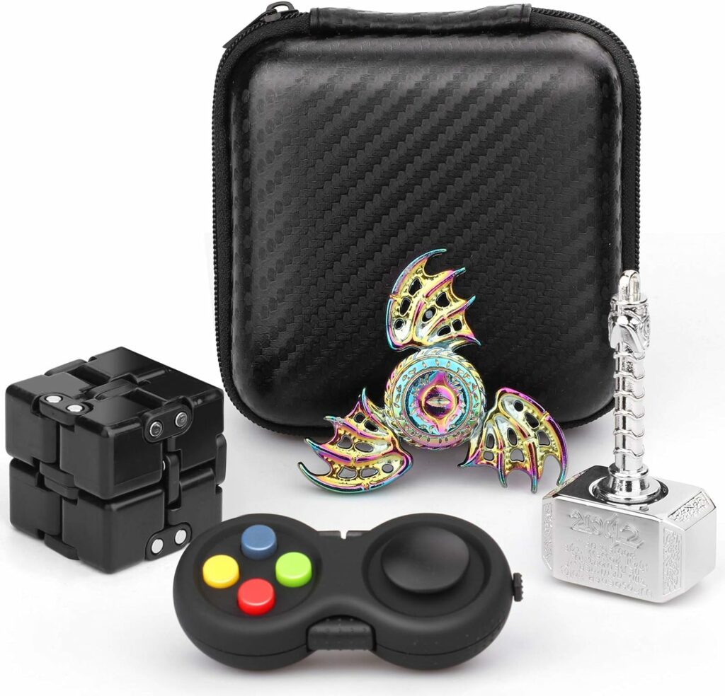 Handheld Fidget Gadget Toy Set Dragon Fidget Hand Spinners,Fidget Infinity Cube,Fidget Pad, Hammer Fidgit Spinners Fidget Chain Goody Bag Filler Party Favors Supplies Gift for Teen Kids Adults Handheld Fidget Gadget Toy Set Dragon Fidget Hand Spinners,Fidget Infinity Cube,Fidget Pad, Hammer Fidgit Spinners Fidget Chain Goody Bag Filler Party Favors Supplies Gift for Teen Kids Adults