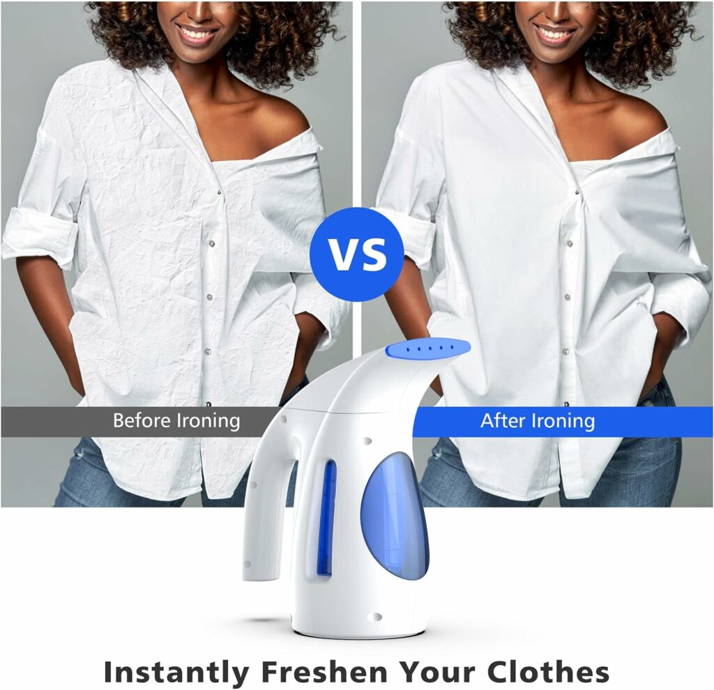 Hilife Steamer for Clothes, Portable Handheld Design, 240ml Big Capacity, 700W, Strong Penetrating Steam, Removes Wrinkle, for Home, Office and Travel Hilife Steamer for Clothes, Portable Handheld Design, 240ml Big Capacity, 700W, Strong Penetrating Steam, Removes Wrinkle, for Home, Office and Travel