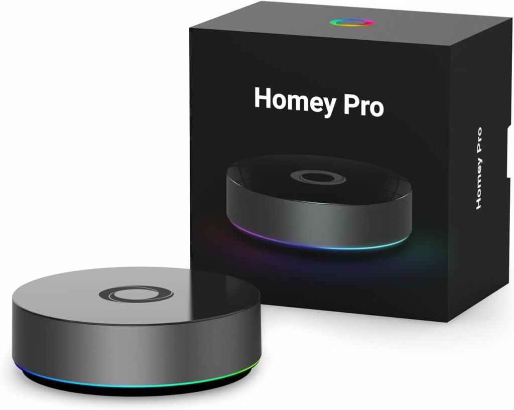 Homey Pro (Early 2023) | Smart Home Hub for Home Automation – Features Z-Wave Plus, Zigbee, Wi-Fi, BLE, Infrared, Matter  Thread. Compatible with Siri, Alexa  Google Home. Homey Pro (Early 2023) | Smart Home Hub for Home Automation – Features Z-Wave Plus, Zigbee, Wi-Fi, BLE, Infrared, Matter  Thread. Compatible with Siri, Alexa  Google Home.