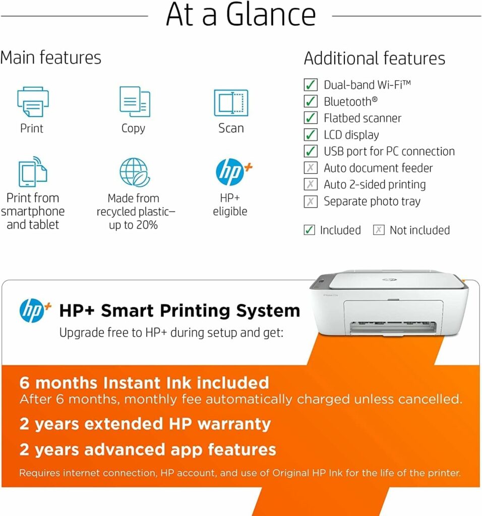 HP DeskJet All-in-One Wireless Color Inkjet Printer, Print, Copy, Scan, Wireless USB Connectivity Mobile Printing Printer Cable HP DeskJet All-in-One Wireless Color Inkjet Printer, Print, Copy, Scan, Wireless USB Connectivity Mobile Printing Printer Cable