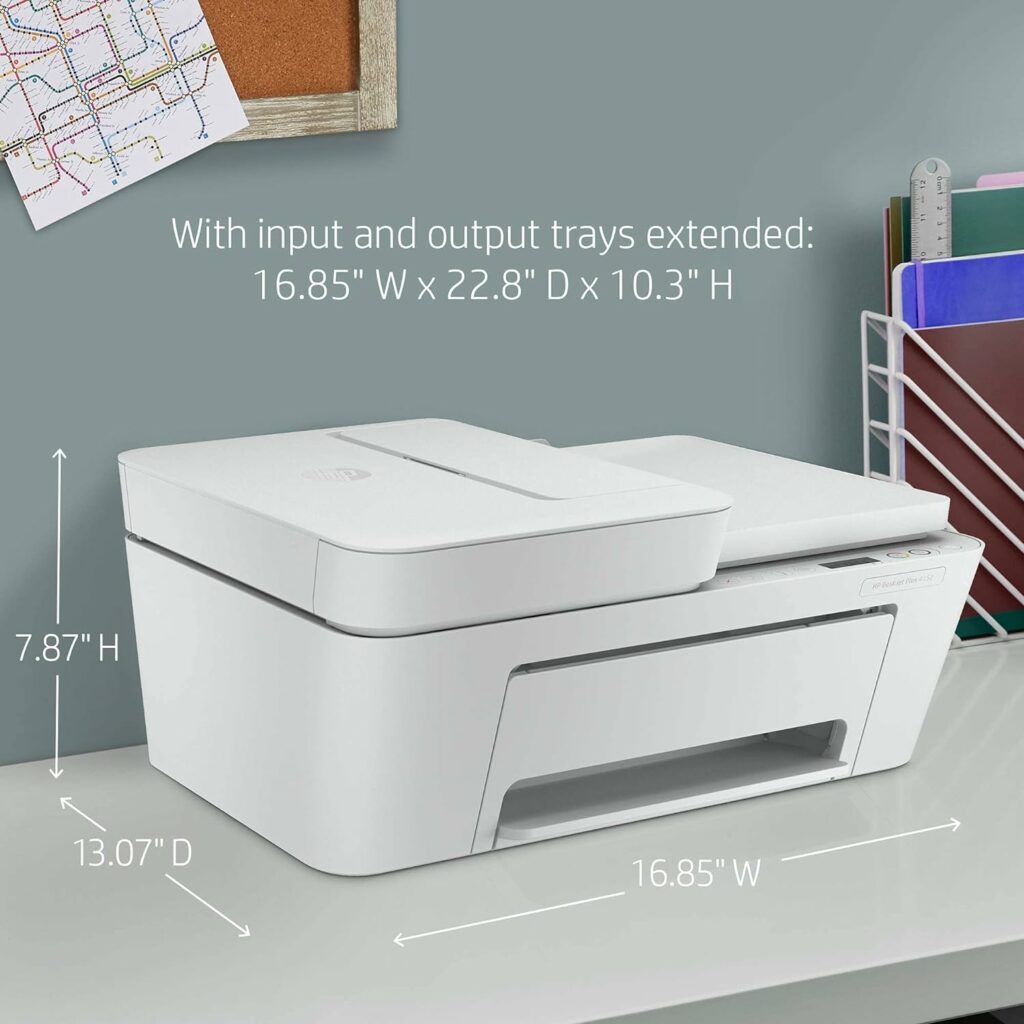 HP DeskJet Plus 4155 Wireless All-in-One Printer - Compact Inkjet Printer with Mobile Printing, Scanner, Copier, Bluetooth, Home Office  WiFi Compatible - 3XV13A (Renewed) HP DeskJet Plus 4155 Wireless All-in-One Printer - Compact Inkjet Printer with Mobile Printing, Scanner, Copier, Bluetooth, Home Office  WiFi Compatible - 3XV13A (Renewed)
