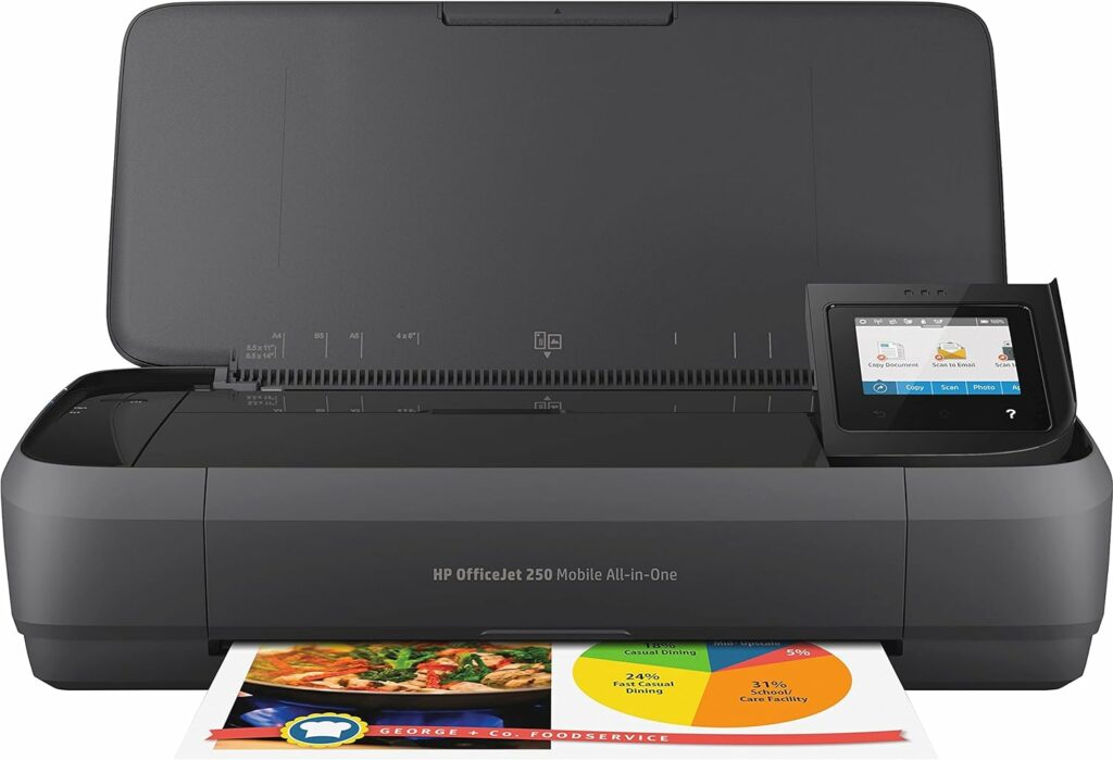 HP OfficeJet 250 All-in-One Portable Printer with Wireless  Mobile Printing, Works with Alexa (CZ992A) Black HP OfficeJet 250 All-in-One Portable Printer with Wireless  Mobile Printing, Works with Alexa (CZ992A) Black