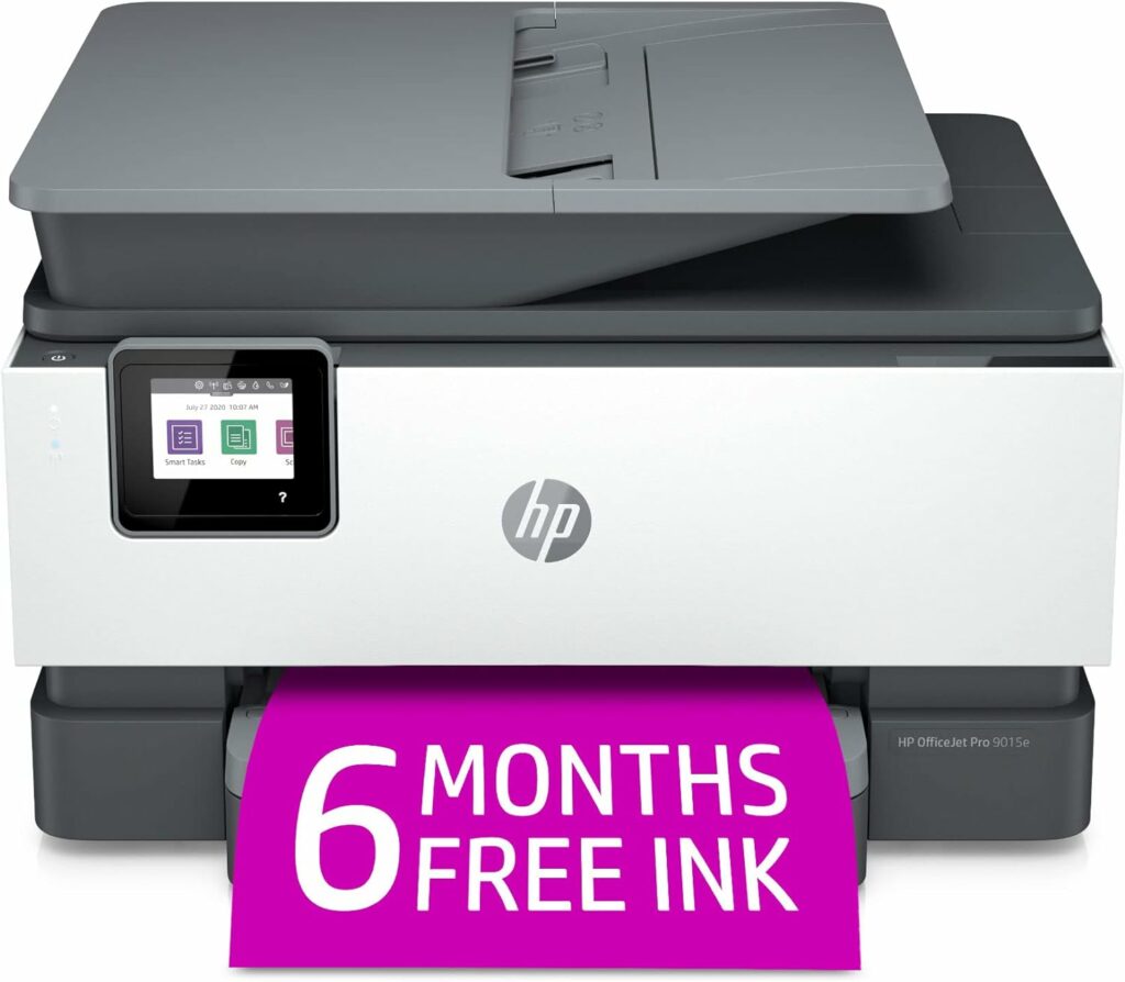 HP OfficeJet Pro 9015e Wireless Color All-in-One Printer with bonus 6 months Instant ink with HP+ (1G5L3A),Gray HP OfficeJet Pro 9015e Wireless Color All-in-One Printer with bonus 6 months Instant ink with HP+ (1G5L3A),Gray