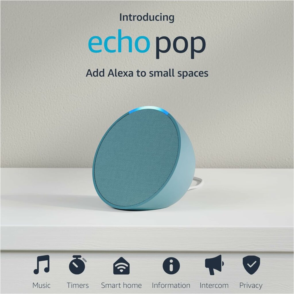 Introducing Echo Pop | Full sound compact smart speaker with Alexa | Charcoal Introducing Echo Pop | Full sound compact smart speaker with Alexa | Charcoal