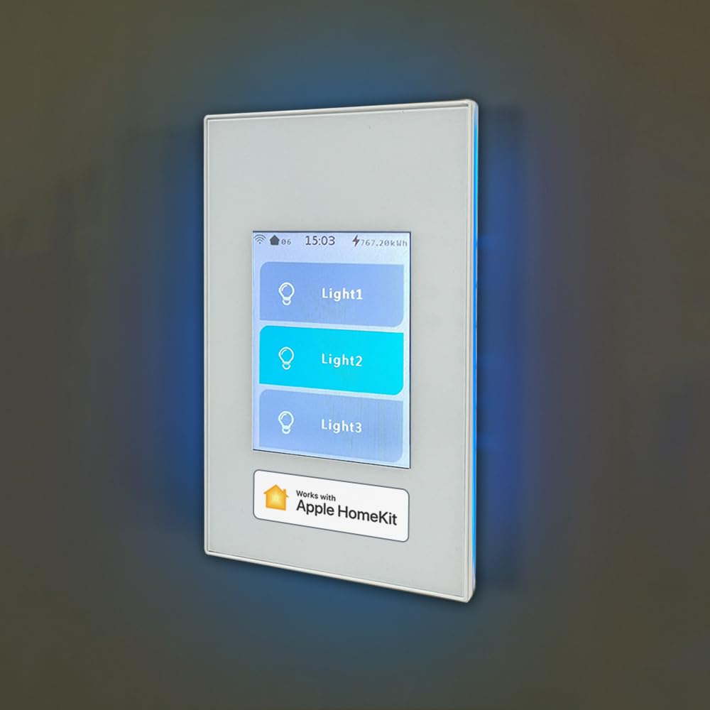 LANBON Apple HomeKit Smart Switch L8-HS-HK,Curtain Switch/1/2/3 gang Light Switch 4 Models in 1 LCD Touch WiFi Switch Support Homekit APPAlexaGoogle HomeSiri Echo,Neutral Wire Required,No Hub,Black LANBON Apple HomeKit Smart Switch L8-HS-HK,Curtain Switch/1/2/3 gang Light Switch 4 Models in 1 LCD Touch WiFi Switch Support Homekit APPAlexaGoogle HomeSiri Echo,Neutral Wire Required,No Hub,Black