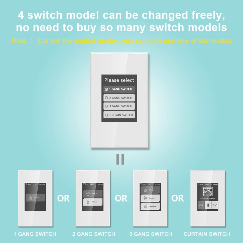 LANBON Apple HomeKit Smart Switch L8-HS-HK,Curtain Switch/1/2/3 gang Light Switch 4 Models in 1 LCD Touch WiFi Switch Support Homekit APPAlexaGoogle HomeSiri Echo,Neutral Wire Required,No Hub,Black LANBON Apple HomeKit Smart Switch L8-HS-HK,Curtain Switch/1/2/3 gang Light Switch 4 Models in 1 LCD Touch WiFi Switch Support Homekit APPAlexaGoogle HomeSiri Echo,Neutral Wire Required,No Hub,Black