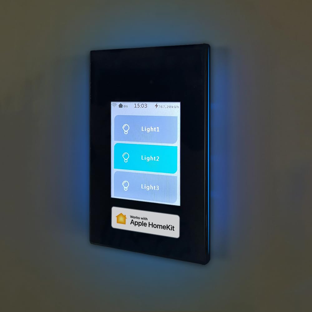 LANBON Apple HomeKit Smart Switch L8-HS-HK,Curtain Switch/1/2/3 gang Light Switch 4 Models in 1 LCD Touch WiFi Switch Support Homekit APPAlexaGoogle HomeSiri Echo,Neutral Wire Required,No Hub,Black LANBON Apple HomeKit Smart Switch L8-HS-HK,Curtain Switch/1/2/3 gang Light Switch 4 Models in 1 LCD Touch WiFi Switch Support Homekit APPAlexaGoogle HomeSiri Echo,Neutral Wire Required,No Hub,Black