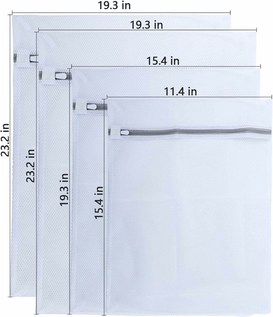 Laundry Bags Mesh Wash Bags (2 Large + 1 Medium + 1 Small), Reusable delicate laundry bag for College, Dorm, Storage Laundry Bags Mesh Wash Bags (2 Large + 1 Medium + 1 Small), Reusable delicate laundry bag for College, Dorm, Storage