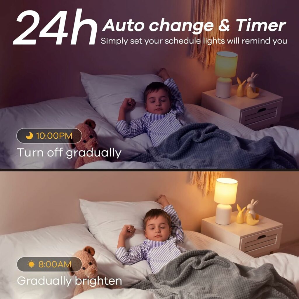 Linkind Matter WiFi Smart Light Bulbs Work with Apple Home/Siri/Google Home/Alexa/SmartThings, RGBTW LED Color Changing Bulbs Music Sync, Smart Home Integration, A19 E26 60W 2.4Ghz WiFi Only 4 Pack