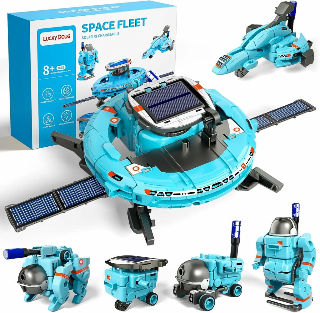 Lucky Doug STEM Projects for Kids Ages 8-12 12-16, 6-in-1 Building Science STEM Kits for Solar Robot Kit Space Toys Birthday Gifts for 8 9 10 11 12 13 14 15 16 Year Old, Boys Girls Teens Lucky Doug STEM Projects for Kids Ages 8-12 12-16, 6-in-1 Building Science STEM Kits for Solar Robot Kit Space Toys Birthday Gifts for 8 9 10 11 12 13 14 15 16 Year Old, Boys Girls Teens
