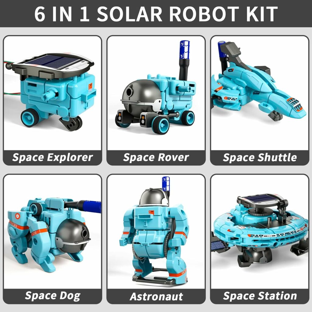 Lucky Doug STEM Projects for Kids Ages 8-12 12-16, 6-in-1 Building Science STEM Kits for Solar Robot Kit Space Toys Birthday Gifts for 8 9 10 11 12 13 14 15 16 Year Old, Boys Girls Teens Lucky Doug STEM Projects for Kids Ages 8-12 12-16, 6-in-1 Building Science STEM Kits for Solar Robot Kit Space Toys Birthday Gifts for 8 9 10 11 12 13 14 15 16 Year Old, Boys Girls Teens