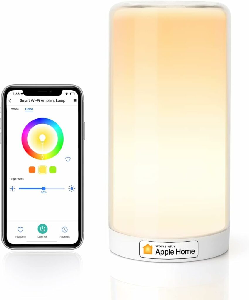 meross Smart WiFi Table Lamp, Bedside Lamp, Compatible with Apple HomeKit, Siri, Amazon Alexa and SmartThings, Tunable White and Multi-Color, Touch Control, Voice and App Control meross Smart WiFi Table Lamp, Bedside Lamp, Compatible with Apple HomeKit, Siri, Amazon Alexa and SmartThings, Tunable White and Multi-Color, Touch Control, Voice and App Control