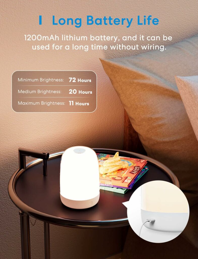 meross Smart WiFi Table Lamp, Bedside Lamp, Compatible with Apple HomeKit, Siri, Amazon Alexa and SmartThings, Tunable White and Multi-Color, Touch Control, Voice and App Control meross Smart WiFi Table Lamp, Bedside Lamp, Compatible with Apple HomeKit, Siri, Amazon Alexa and SmartThings, Tunable White and Multi-Color, Touch Control, Voice and App Control