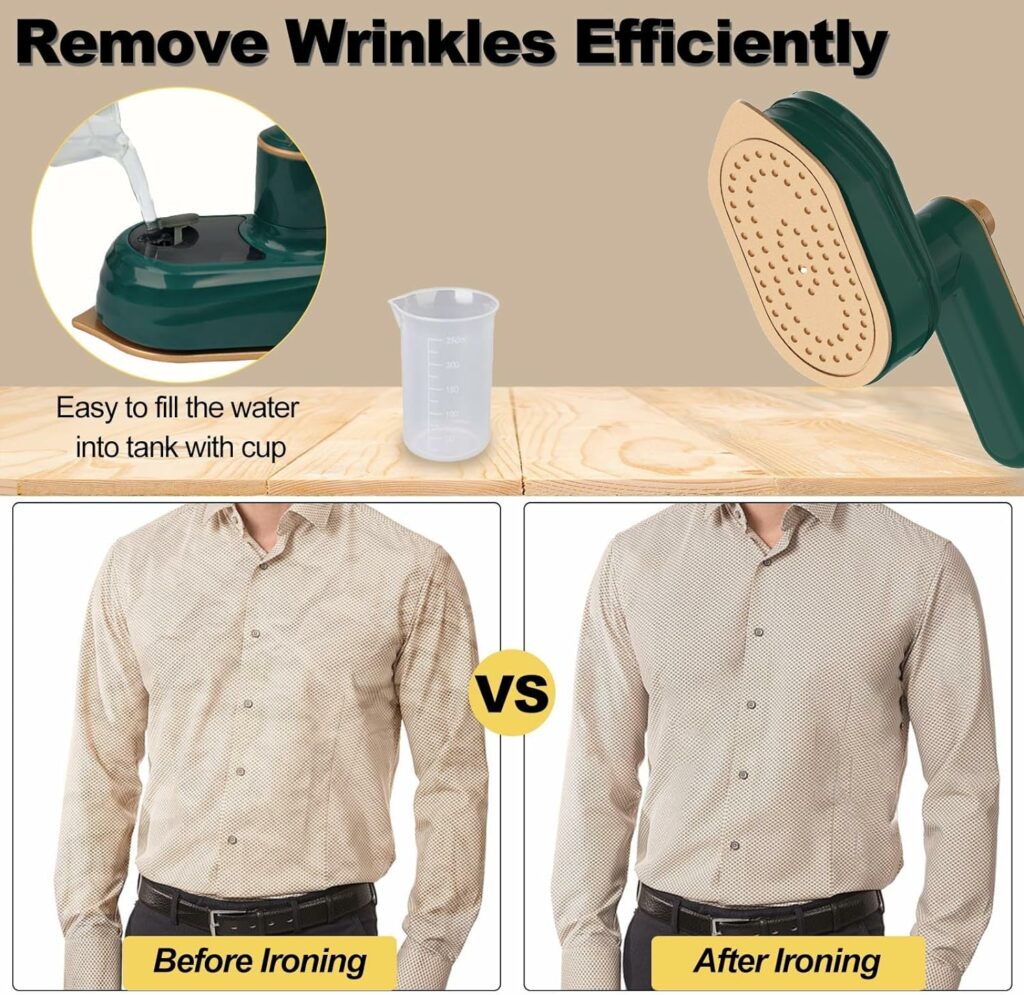 Mini Travel Iron for Clothes, 2 In 1 180 Degree Small Size Portable Handheld Iron Steam with Dry And Wet Ironing for Home Business Clothing (White) Mini Travel Iron for Clothes, 2 In 1 180 Degree Small Size Portable Handheld Iron Steam with Dry And Wet Ironing for Home Business Clothing (White)