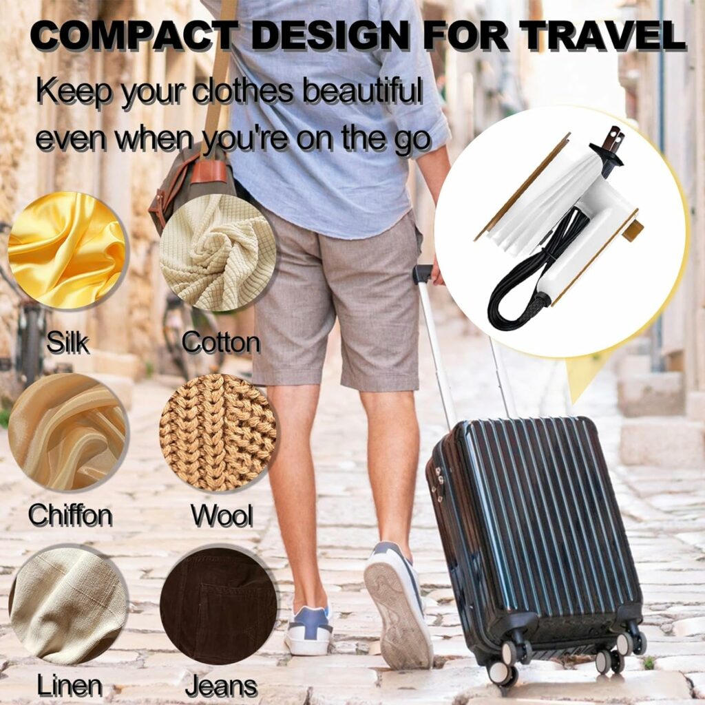 Mini Travel Iron for Clothes, 2 In 1 180 Degree Small Size Portable Handheld Iron Steam with Dry And Wet Ironing for Home Business Clothing (White) Mini Travel Iron for Clothes, 2 In 1 180 Degree Small Size Portable Handheld Iron Steam with Dry And Wet Ironing for Home Business Clothing (White)